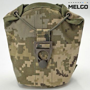 Підсумок - чохол для фляги 1л Піксель ММ-14 Cordura 1000 D MELGO MG_CHL_FLG_CORD_MM14 фото