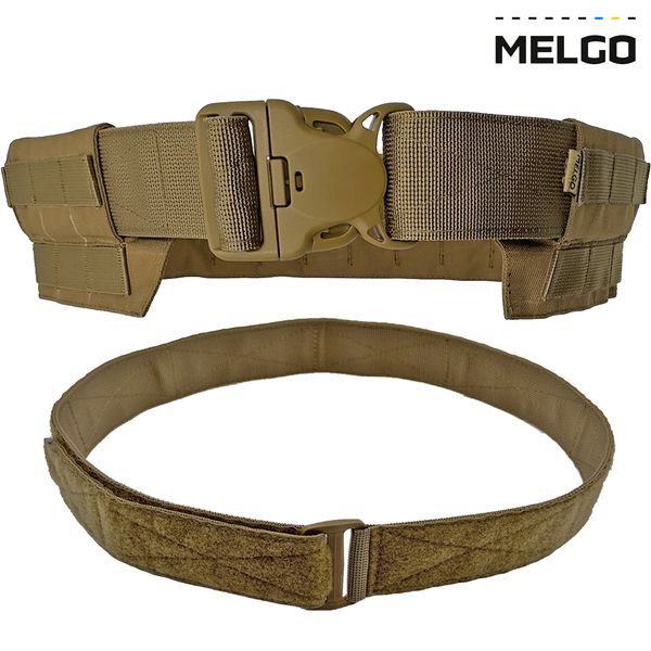 Пояс тактический разгрузочный быстросъёмный Койот Cordura L MELGO MG_WARBELT_CORD фото