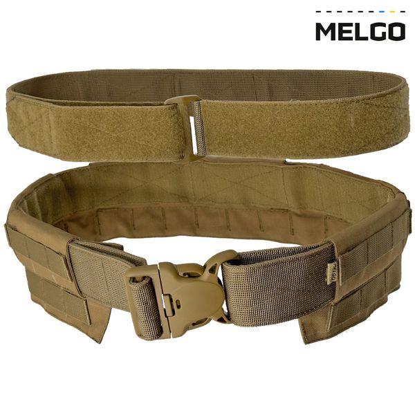 Пояс тактический разгрузочный быстросъёмный Койот Cordura L MELGO MG_WARBELT_CORD фото