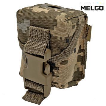 Подсумок гранатный под Ф1, РГД, П67 Пиксель Molle MELGO MG_GRNT-Т_F1_POLY_PIXEL фото