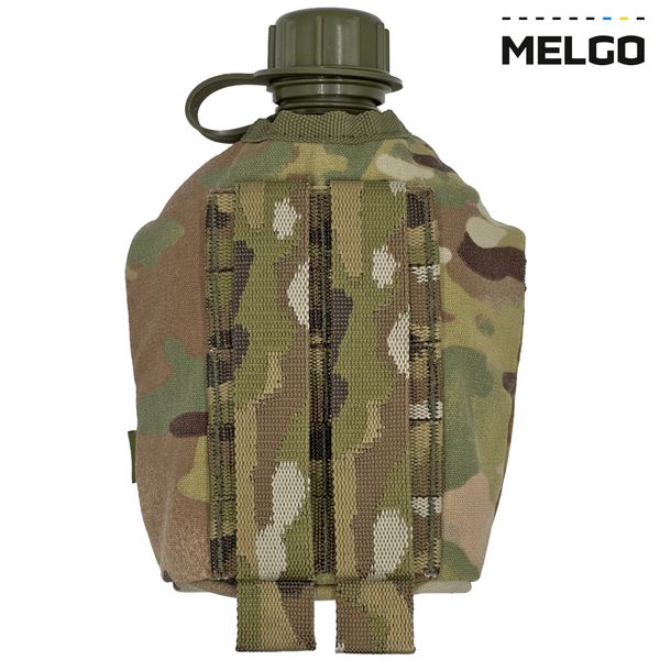 Фляга армійська 1л в чохлі Мультикам Cordura Molle MELGO (фляга тактична польова індивідуальна) MG_CHL+FLG-Т_CORD фото