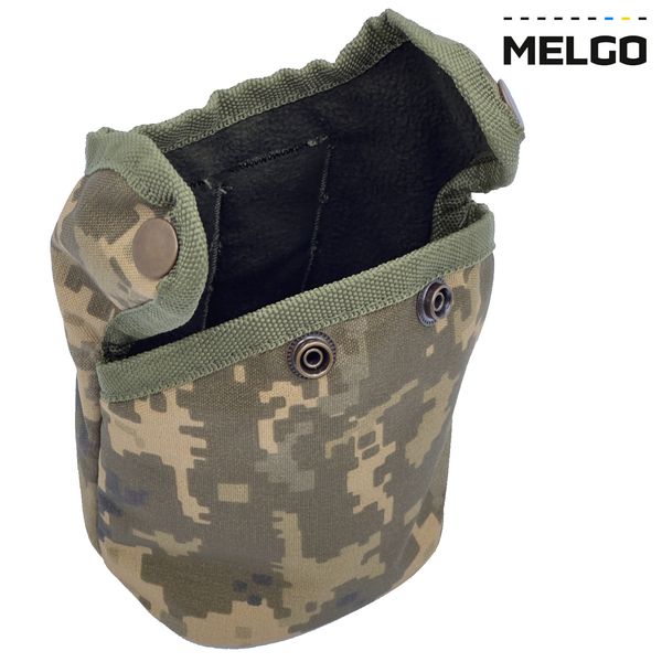 Фляга армійська 1л в чохлі Піксель Cordura Molle MELGO (фляга тактична польова індивідуальна) MG_CHL+FLG-Т_CORD фото