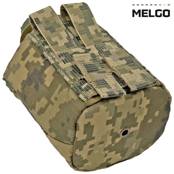 Фляга армійська 1л в чохлі Піксель Cordura Molle MELGO (фляга тактична польова індивідуальна) MG_CHL+FLG-Т_CORD фото