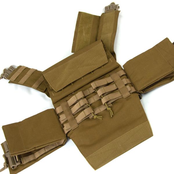 Плитоноска с быстрым сбросом Койот Cordura MELGO MG_PLATE_CORD фото