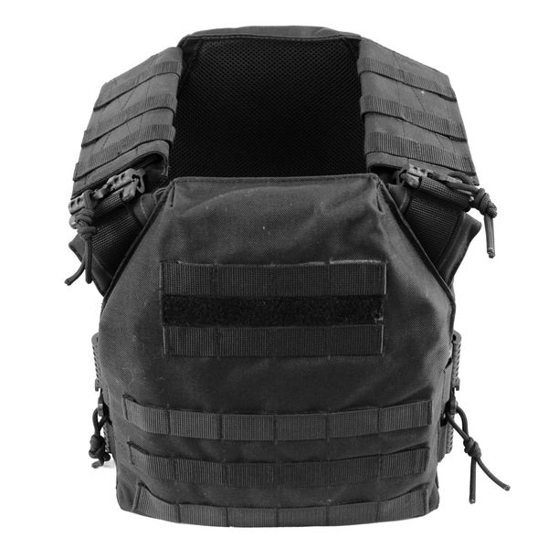 Плитоноска  с быстрым сбросом Чёрная Cordura MELGO MG_PLATE_CORD фото