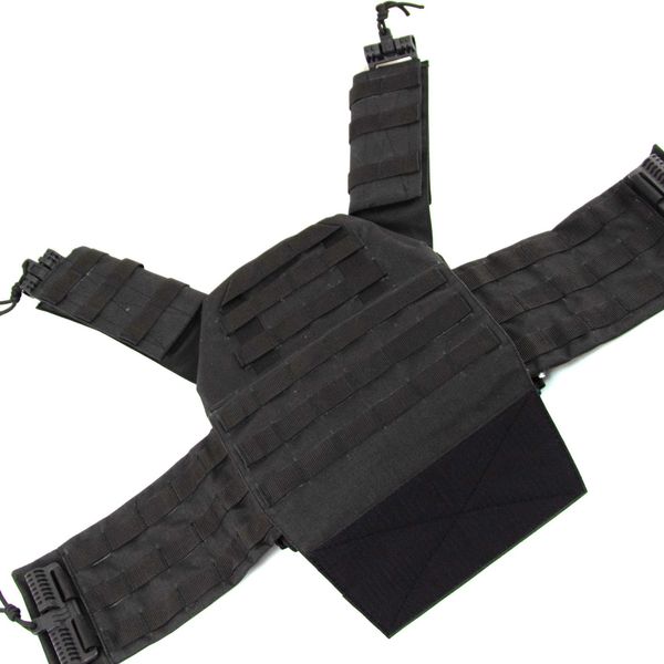 Плитоноска  с быстрым сбросом Чёрная Cordura MELGO MG_PLATE_CORD фото