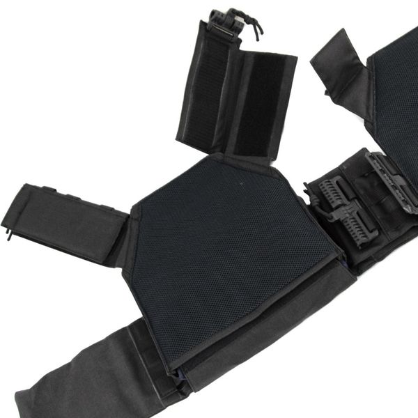 Плитоноска  с быстрым сбросом Чёрная Cordura MELGO MG_PLATE_CORD фото