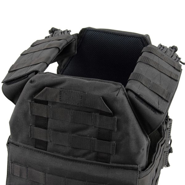 Плитоноска  с быстрым сбросом Чёрная Cordura MELGO MG_PLATE_CORD фото