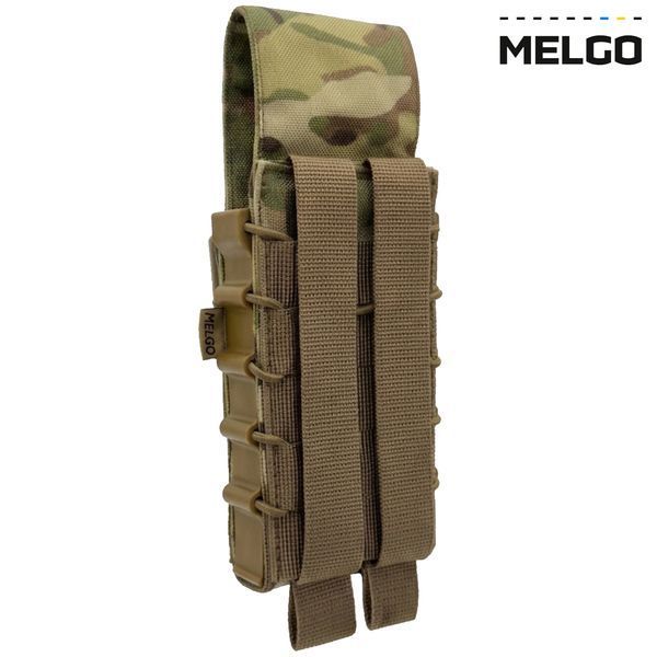 Підсумок під 1 магазин корпусний з клапаном Мультикам Cordura MELGO MG_М-1_PLAST-2_CORD_MULTI фото
