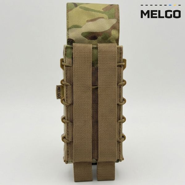 Підсумок під 1 магазин корпусний з клапаном Мультикам Cordura MELGO MG_М-1_PLAST-2_CORD_MULTI фото