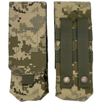 Підсумок на 2 магазини АК закритий м'який Піксель (olive) Cordura MELGO MG_AK-2_CORD фото