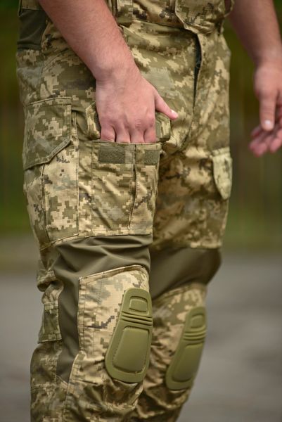 Чоловічі тактичні штани з наколінниками Rip-stop Піксель (M)) MG_PANTS_KOL_M фото