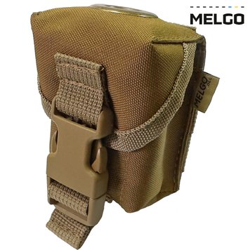 Підсумок гранатний Molle під Ф1, РГД, П67 Койот Cordura MELGO MG_GRNT-T_F1_CORD фото