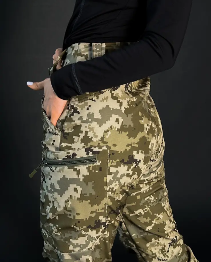 Жіночі тактичні штани Softshell на флісі Піксель ЗСУ (42) MG_PANTS-SFHL_W фото