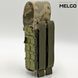 Подсумок на 2 магазина корпусный с клапаном Піксель ММ-14 Cordura MELGO MG_M-2_PLAST-1_CORD_ММ14 фото 2