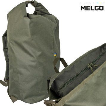 Баул на блискавці 65 л Оксфорд 600 Д ПВХ Олива MG_BAUL-ZIP_65_OXF600_OLIVE фото