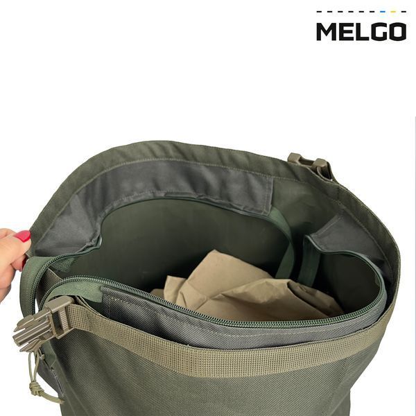 Баул на блискавці 65 л Оксфорд 600 Д ПВХ Олива MG_BAUL-ZIP_65_OXF600_OLIVE фото