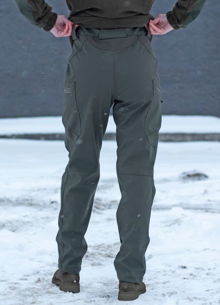 Жіночі тактичні штани Softshell на флісі Олива (44) MG_PANTS-SFHL_W фото