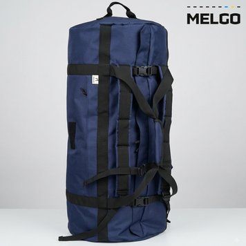 Транспортна сумка-баул 90 л Темно-синя Оксфорд 600 Д ПВХ MELGO MG_SUMKA-90_OXF600_NVBLUE фото