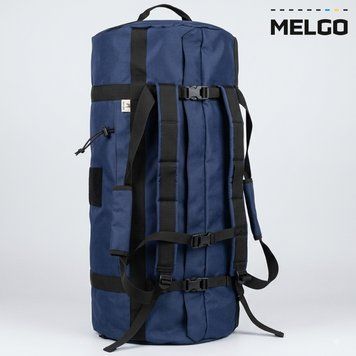 Тактична сумка-баул 90 л Оксфорд 600 Д ПВХ Темно-синя MELGO MG_SUMKA_90_OXF600_NVBLUE фото