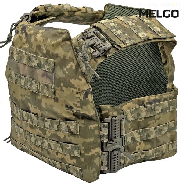 Плитоноска  с быстрым сбросом Пиксель Cordura MELGO MG_PLATE_CORD фото