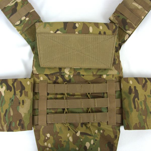 Плитоноска зі швидким скиданням Мультикам (coyote) Cordura MELGO MG_PLATE_CORD фото