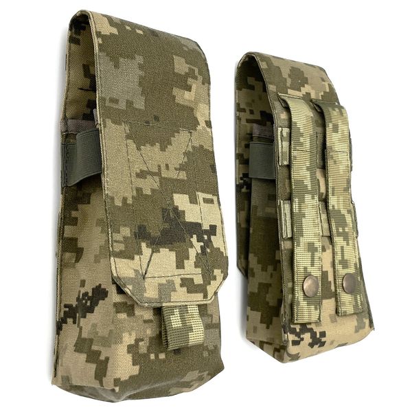 Підсумок на 2 магазини АК закритий м'який Піксель Cordura MELGO MG_AK-2_CORD фото