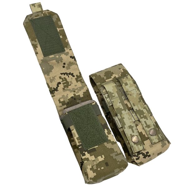 Підсумок на 2 магазини АК закритий м'який Піксель Cordura MELGO MG_AK-2_CORD фото