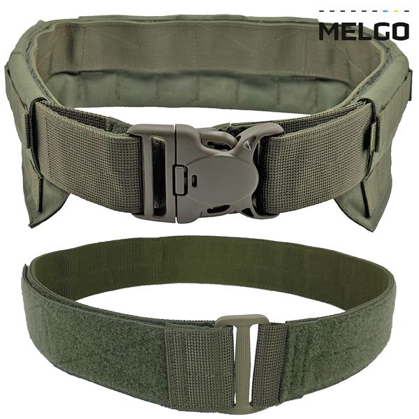 Пояс тактичний розвантажувальний швидкозйомний Олива Cordura XL MELGO MG_WARBELT_CORD фото