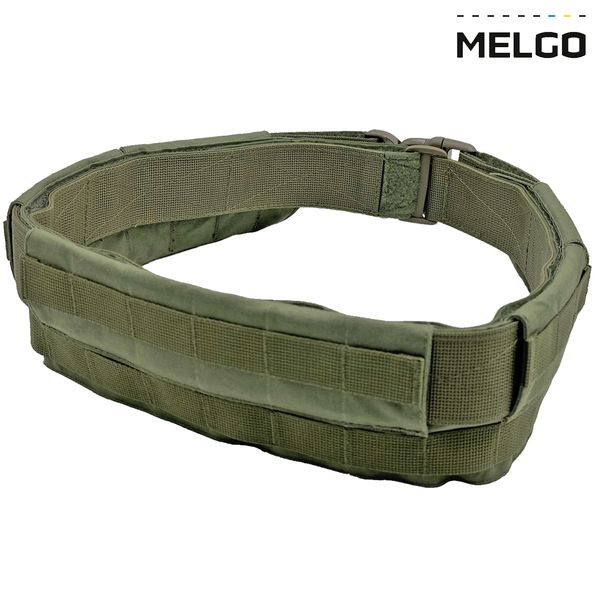 Пояс тактичний розвантажувальний швидкозйомний Олива Cordura XL MELGO MG_WARBELT_CORD фото